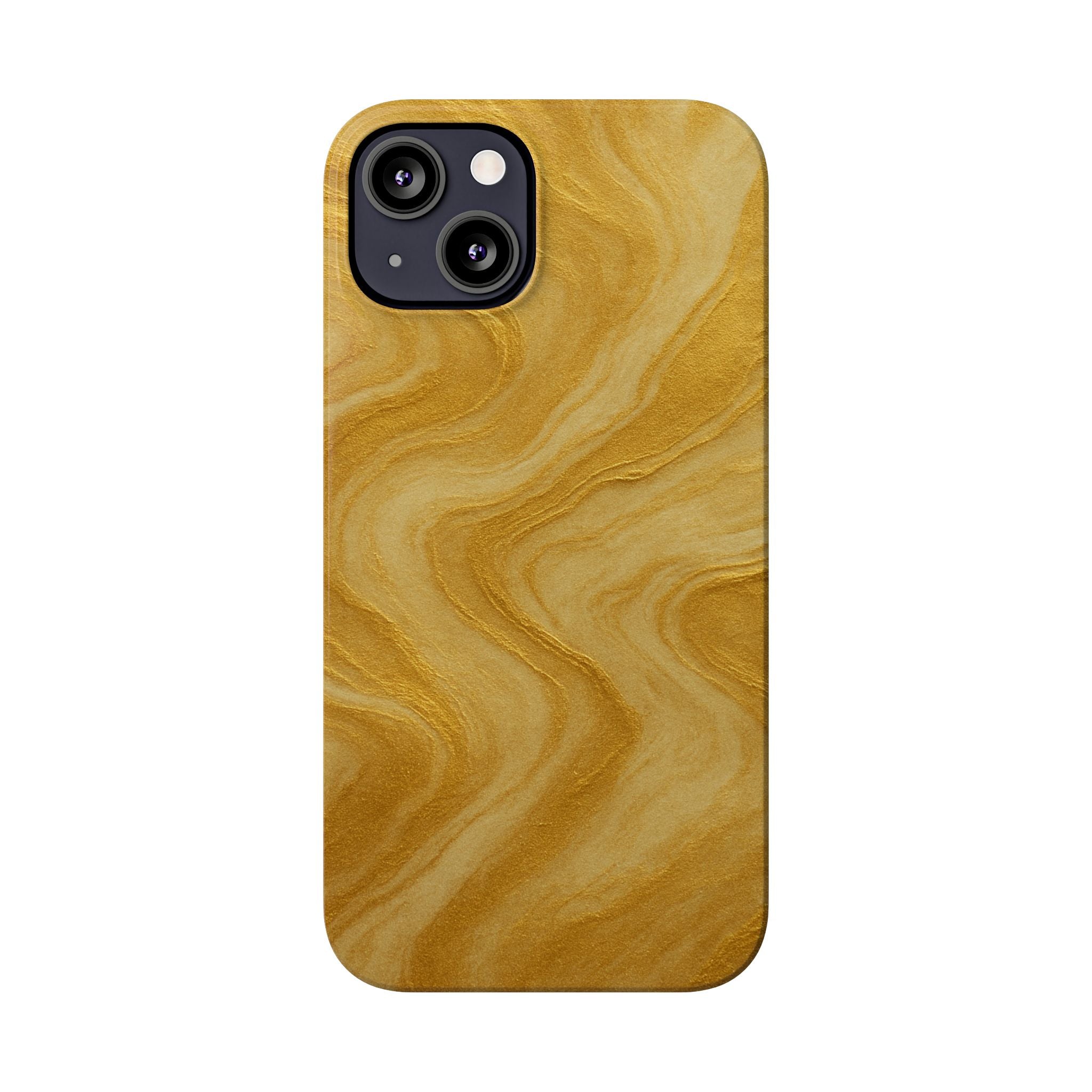 Golden Marble Slim Phone Case