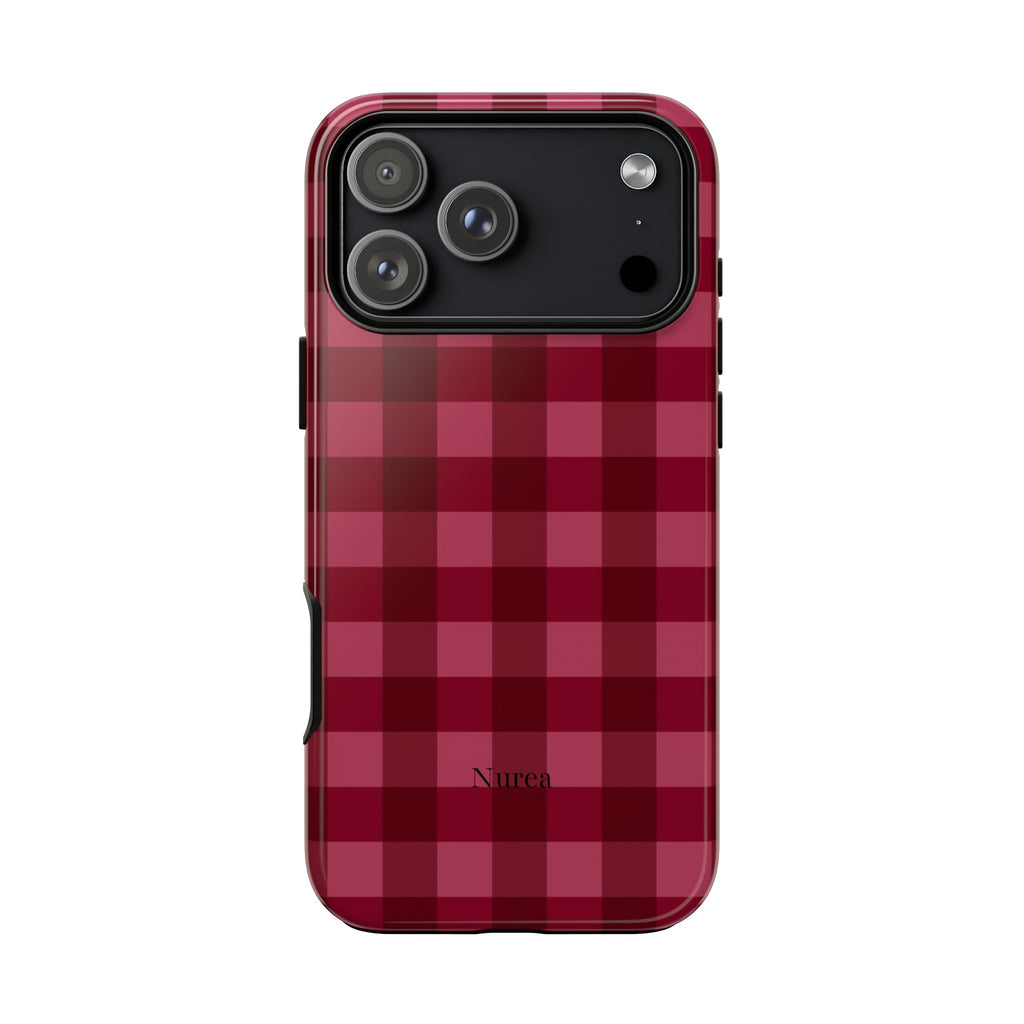Gingham Red