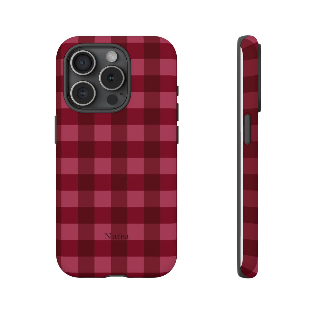 Gingham Red