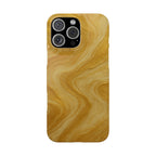 Golden Marble Slim Phone Case