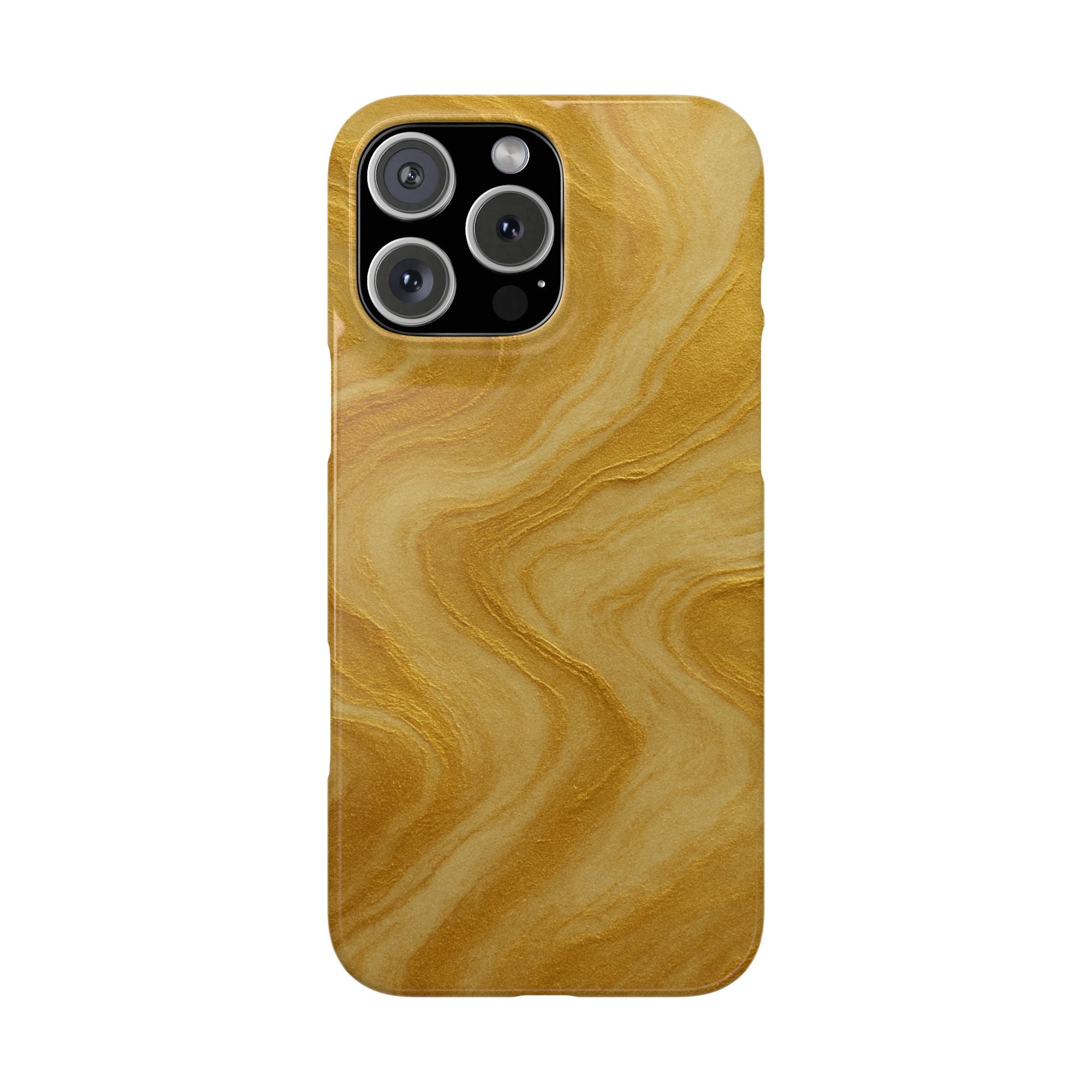 Golden Marble Slim Phone Case
