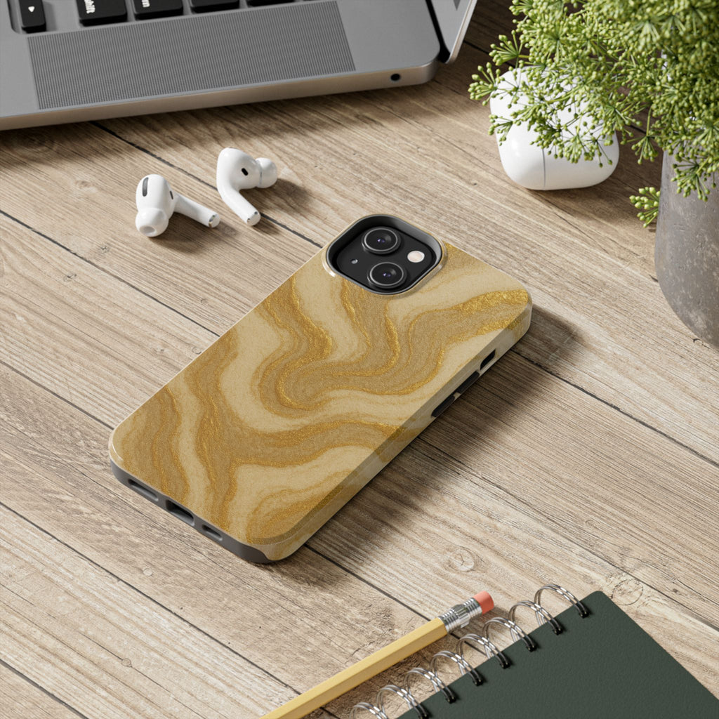 Gold Marble Tough Phone Case