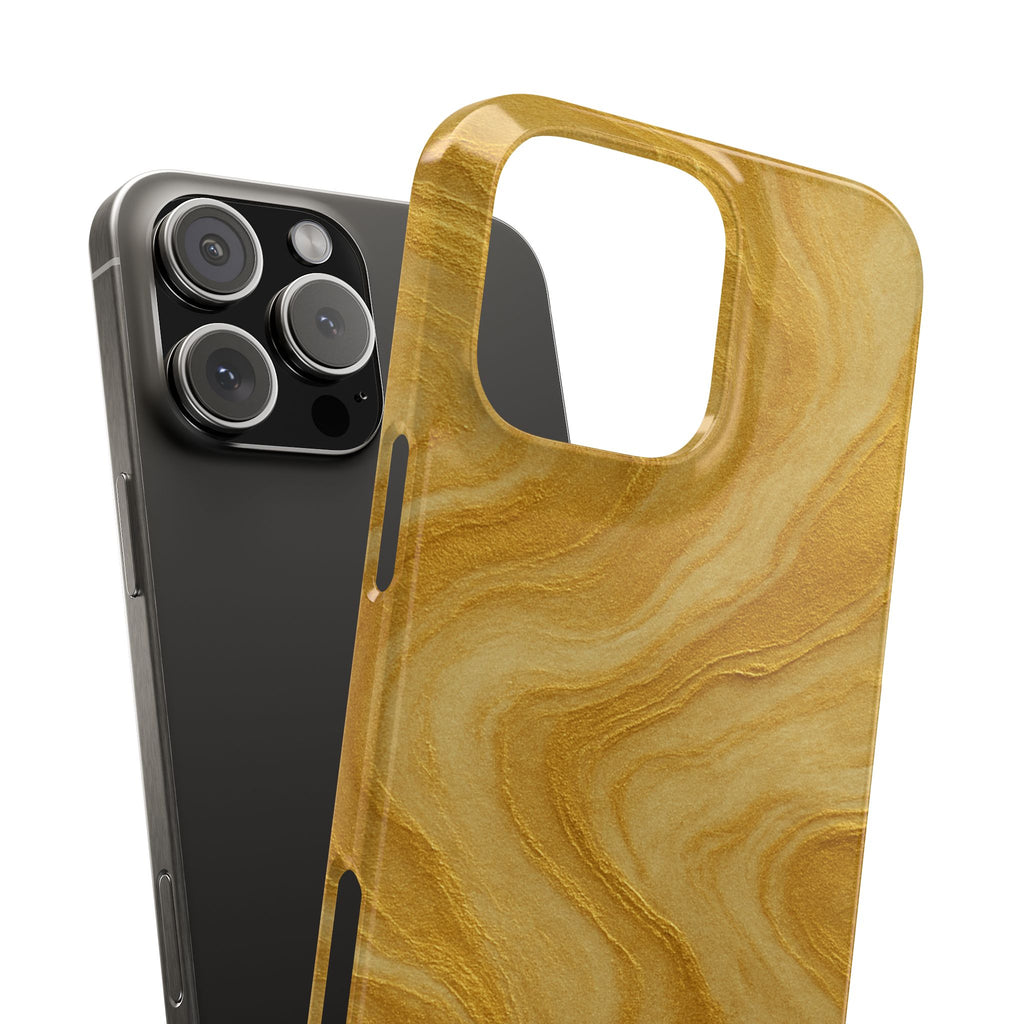 Golden Marble Slim Phone Case