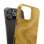 Golden Marble Slim Phone Case