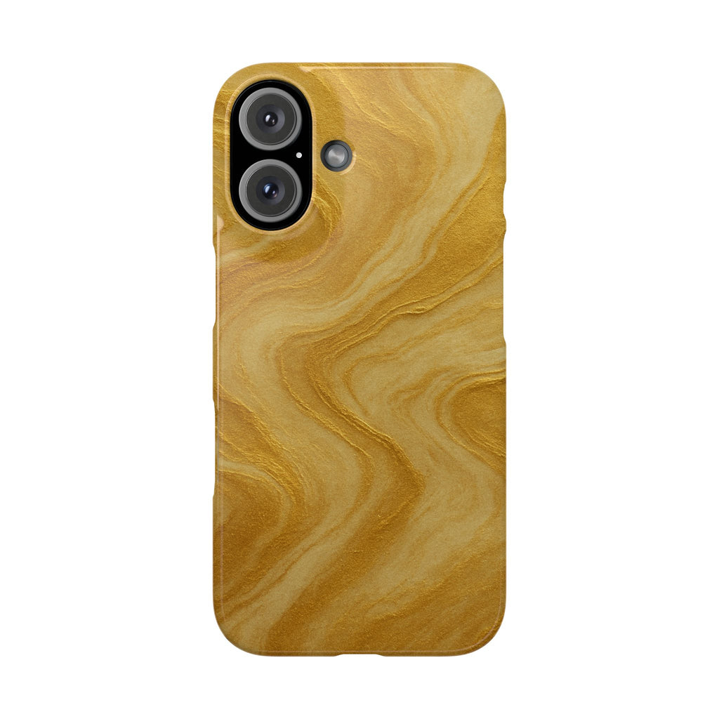 Golden Marble Slim Phone Case