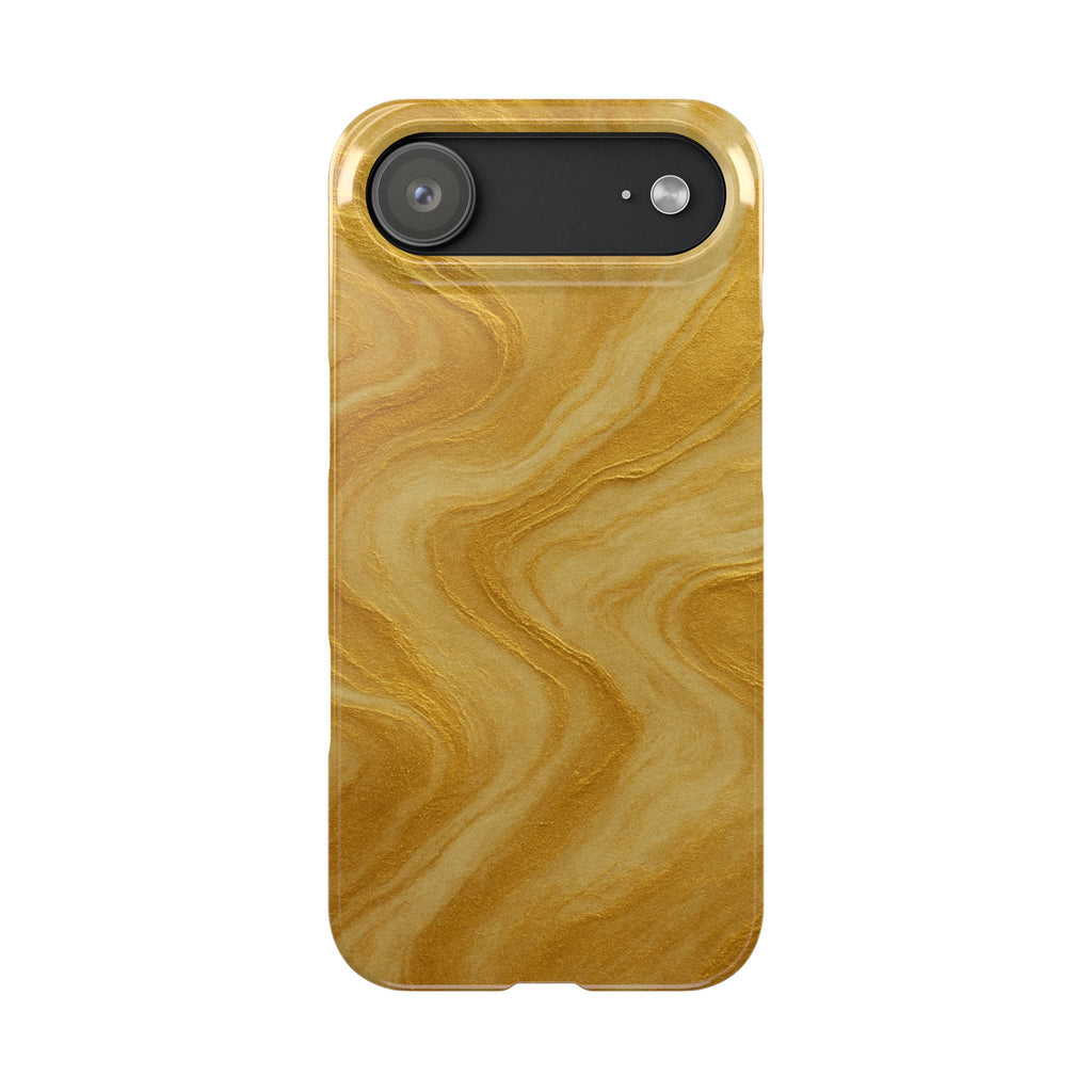 Golden Marble Slim Phone Case