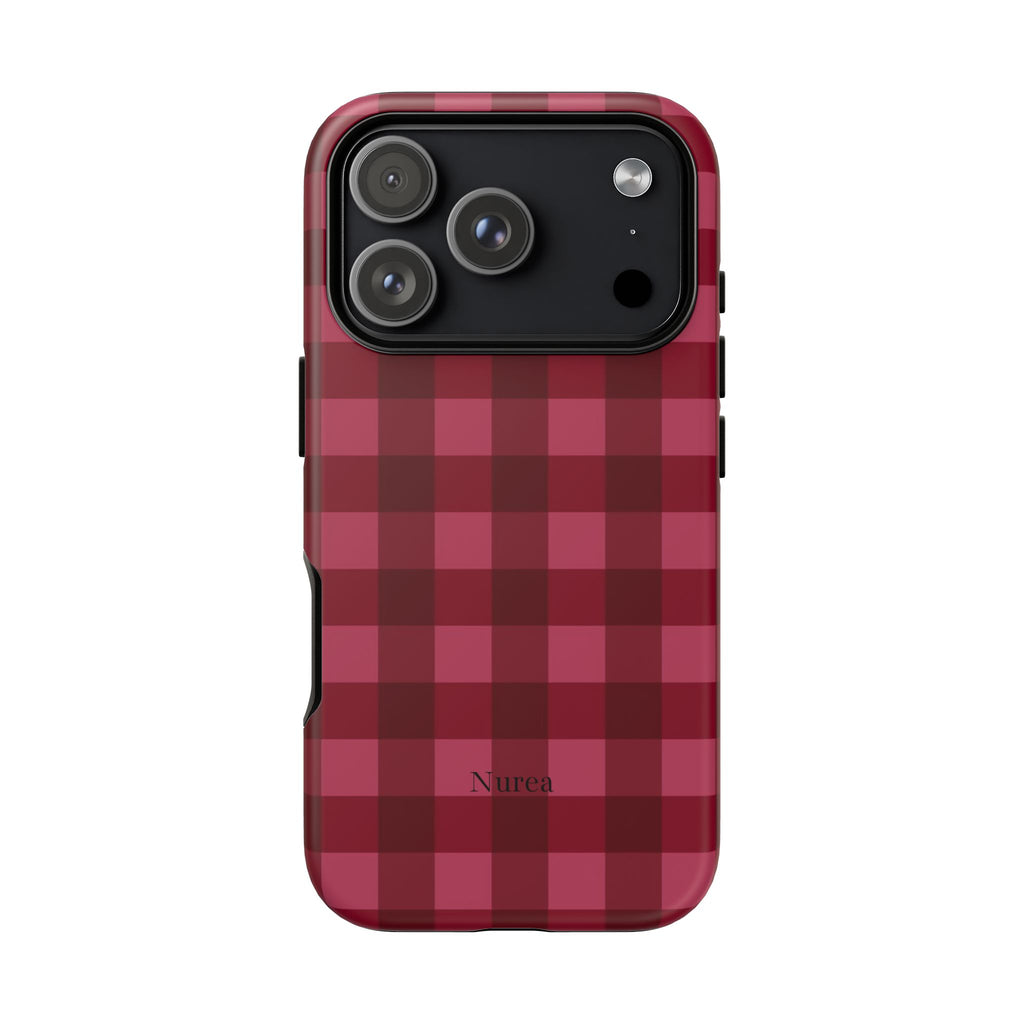 Gingham Red