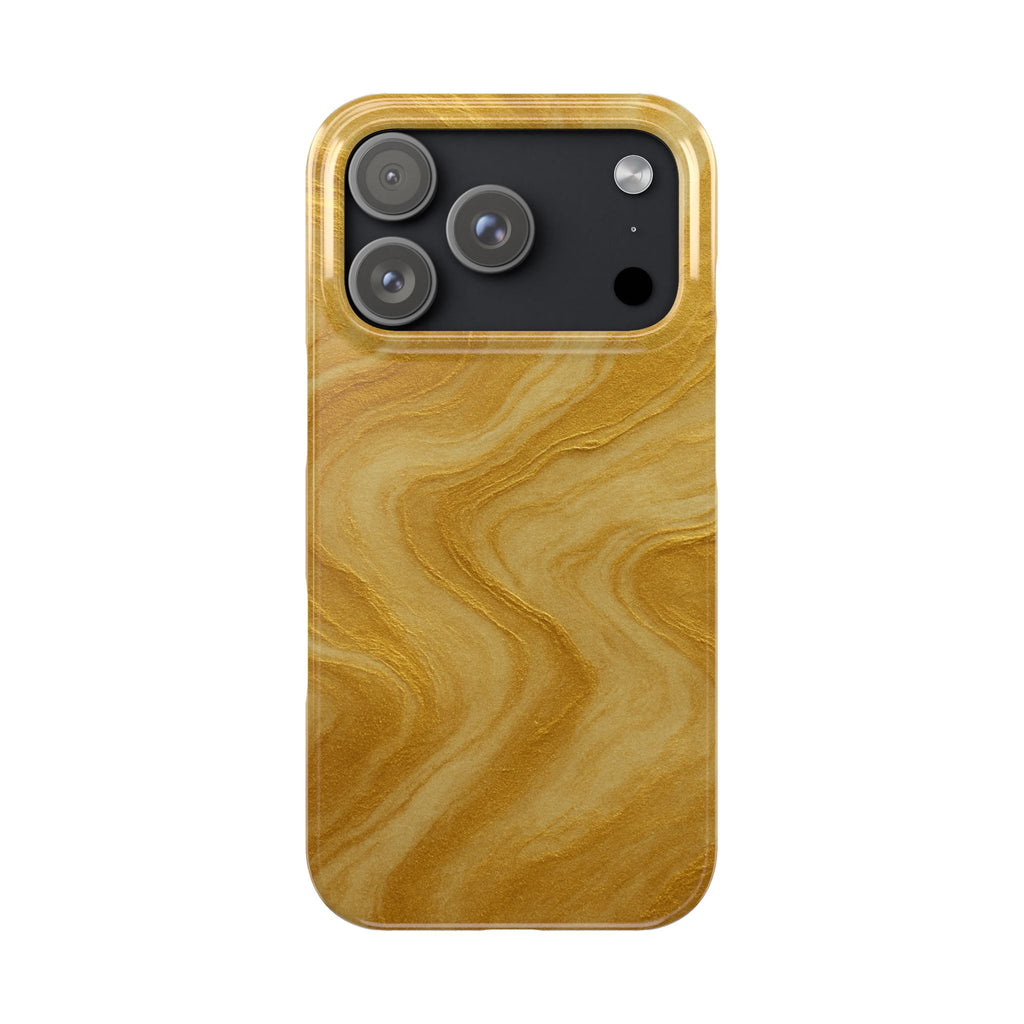 Golden Marble Slim Phone Case