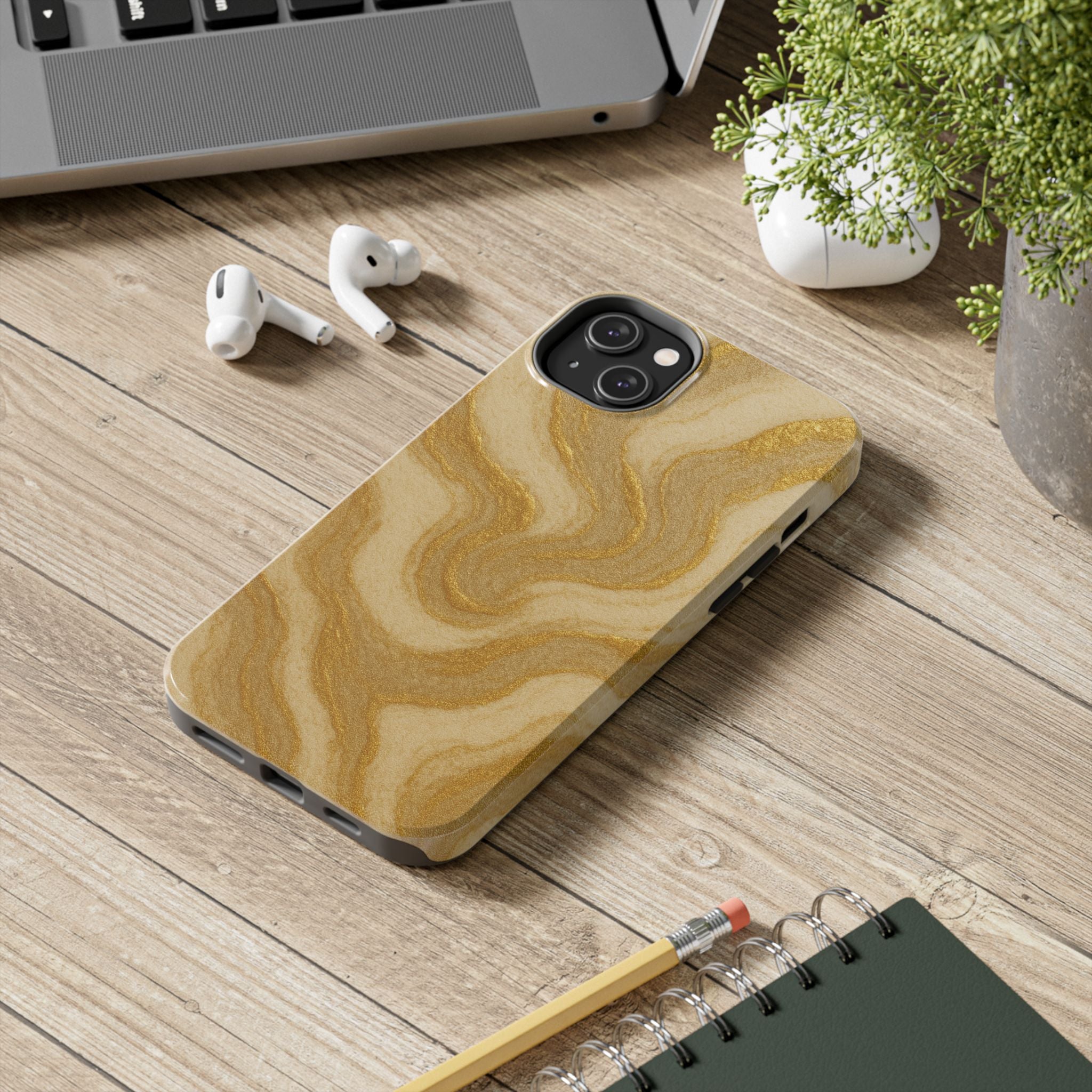 Gold Marble Tough Phone Case