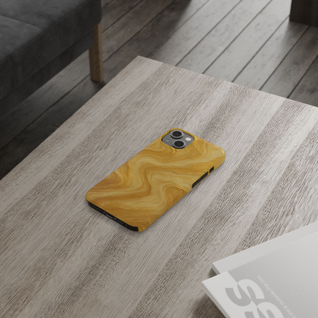 Golden Marble Slim Phone Case