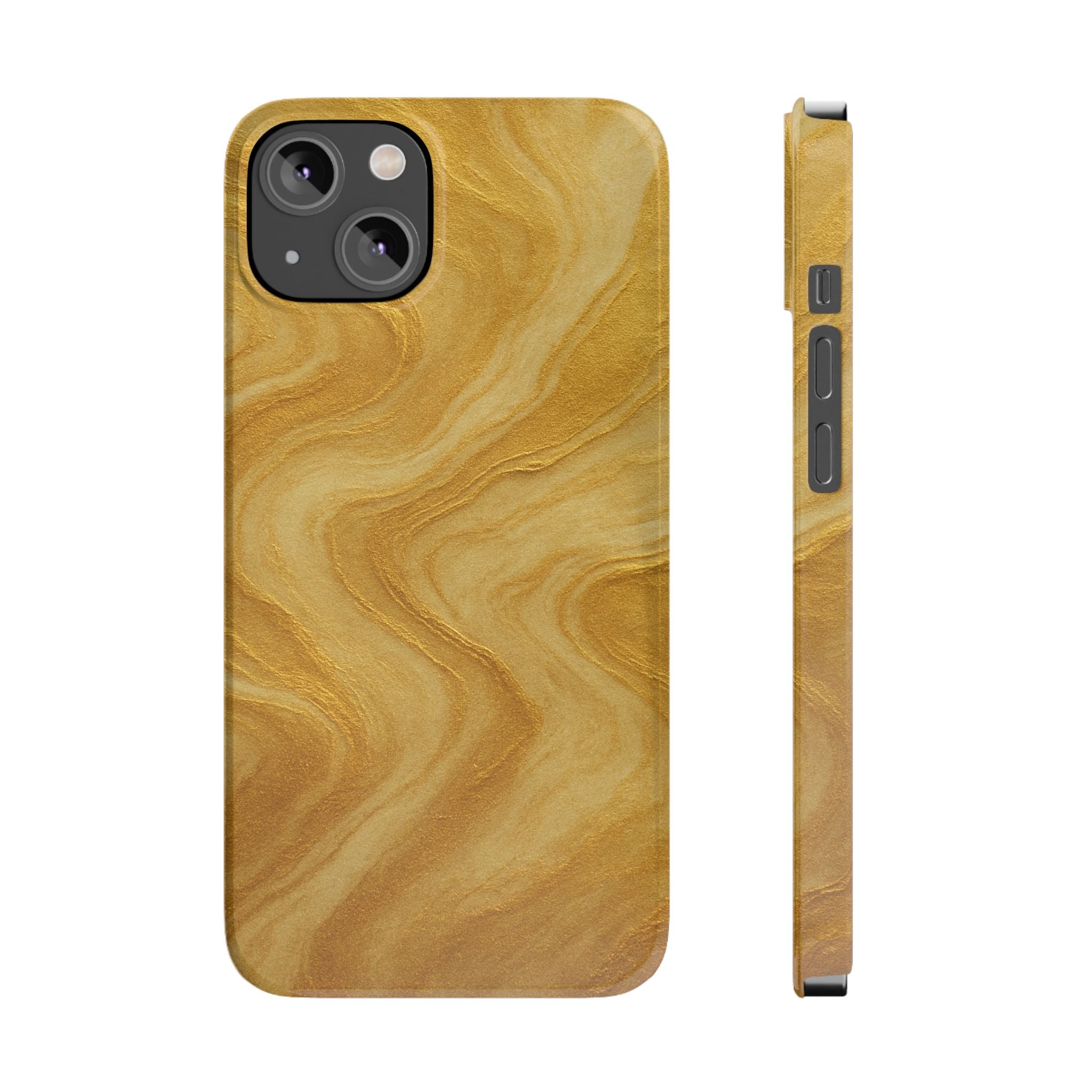 Golden Marble Slim Phone Case