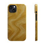 Golden Marble Slim Phone Case