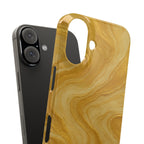 Golden Marble Slim Phone Case