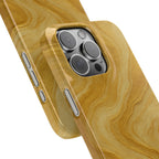 Golden Marble Slim Phone Case