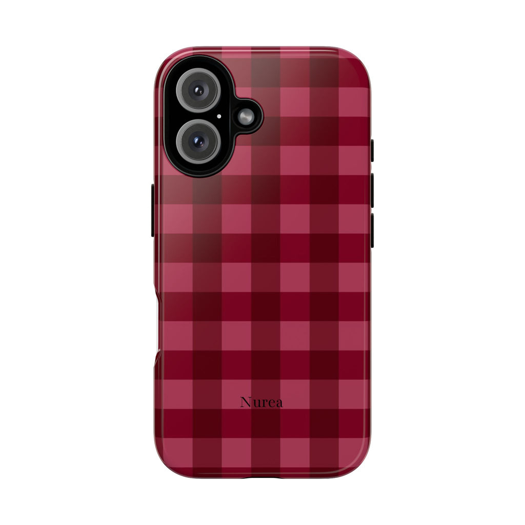 Gingham Red
