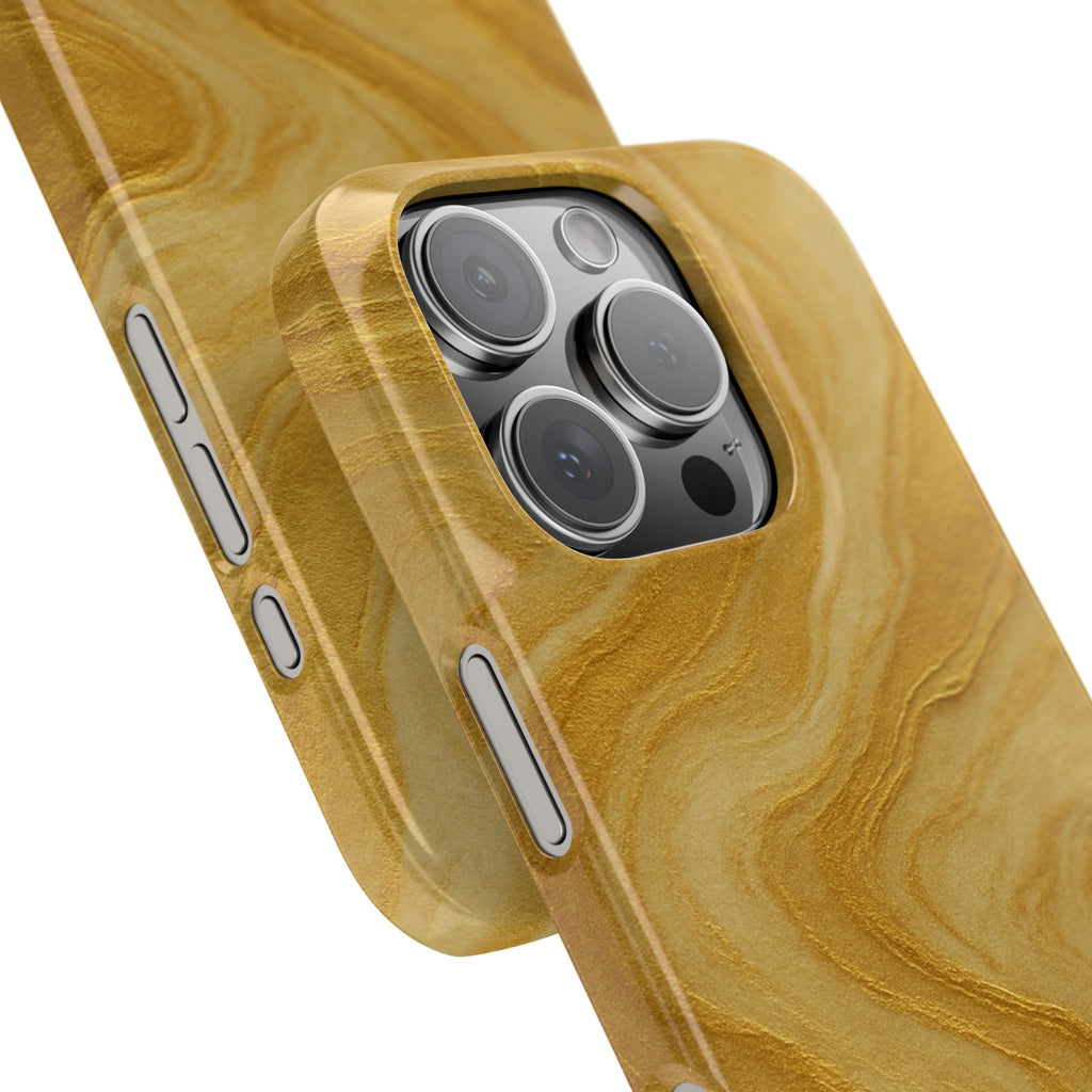 Golden Marble Slim Phone Case