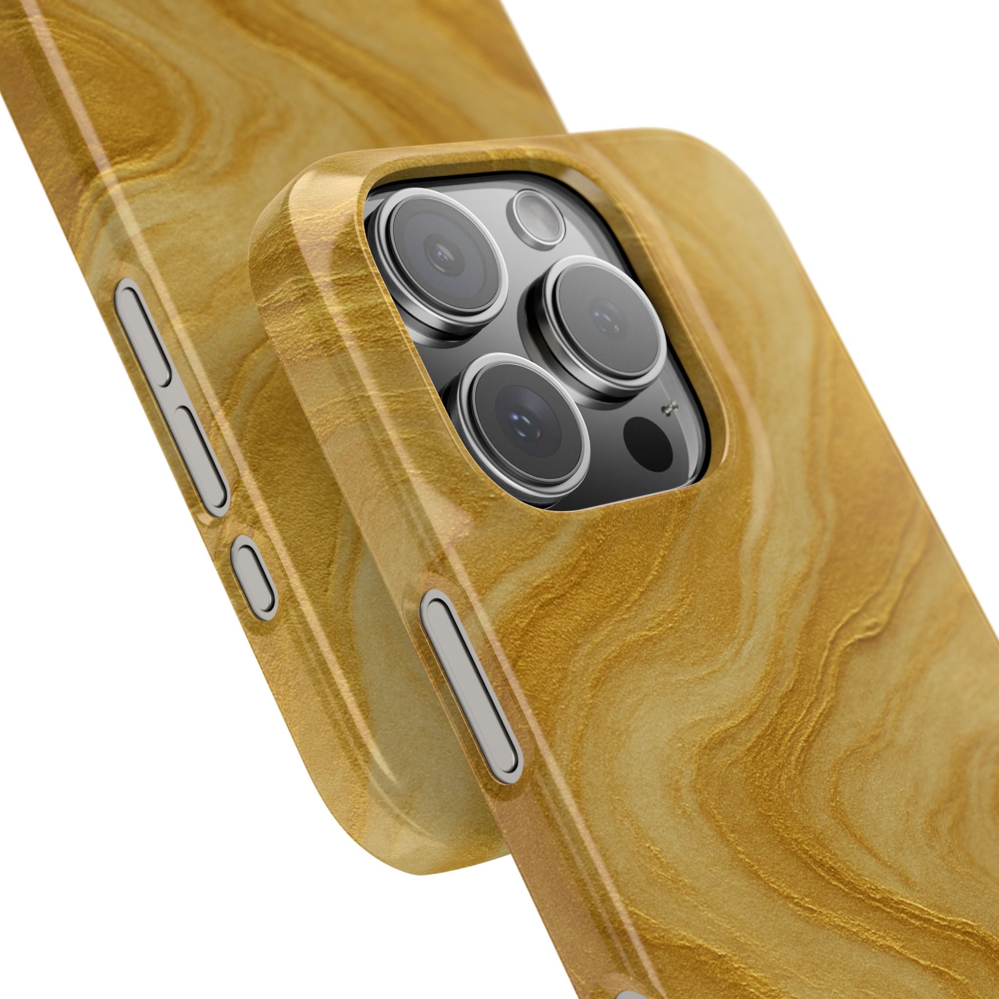 Golden Marble Slim Phone Case