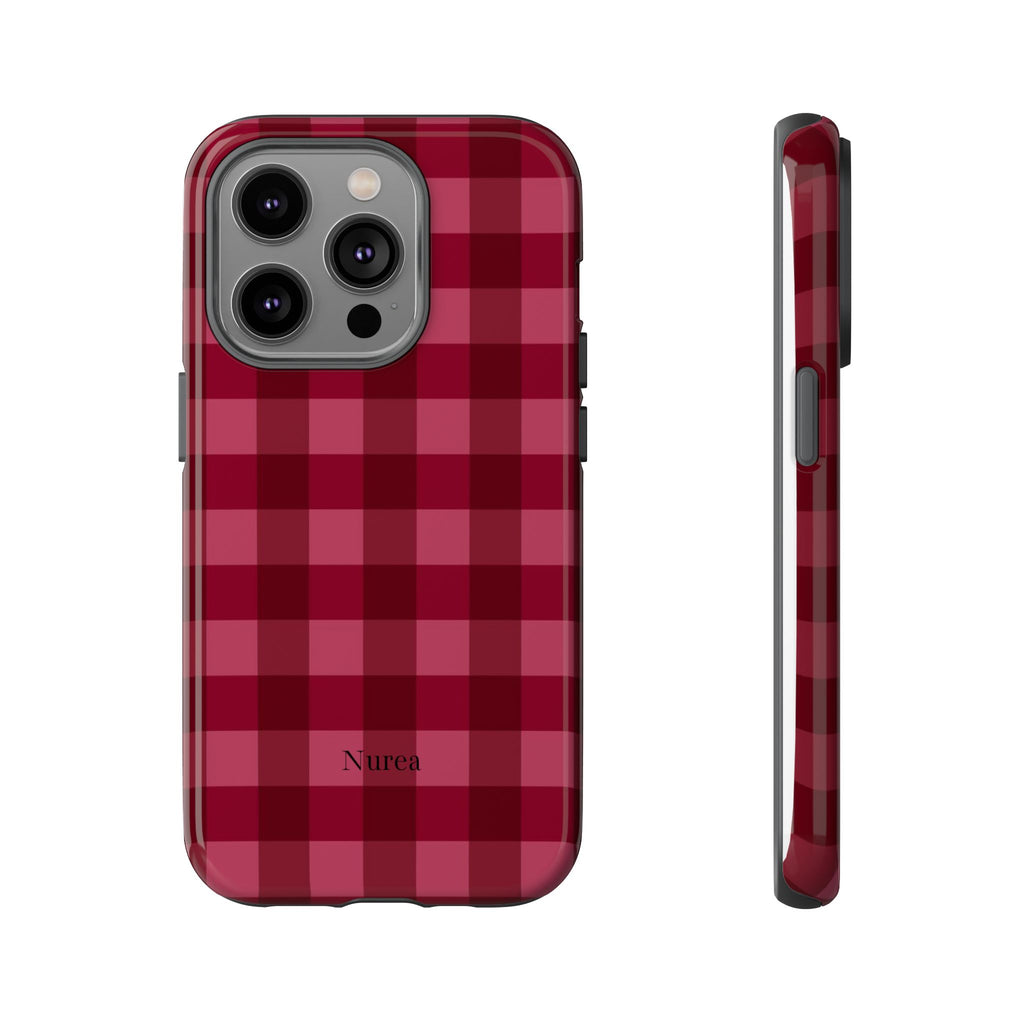 Gingham Red