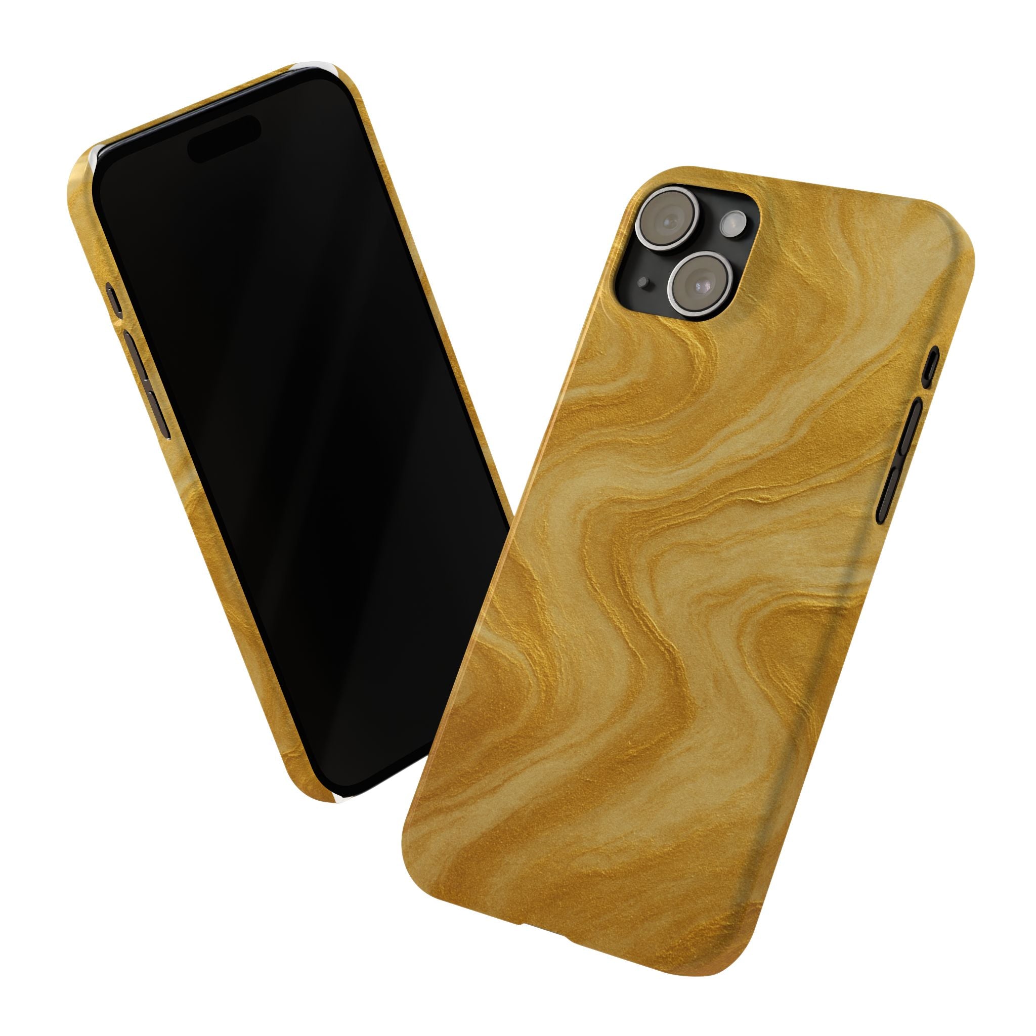 Golden Marble Slim Phone Case