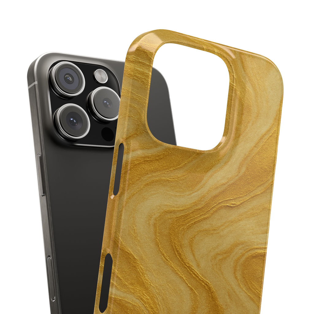Golden Marble Slim Phone Case