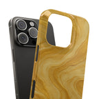 Golden Marble Slim Phone Case