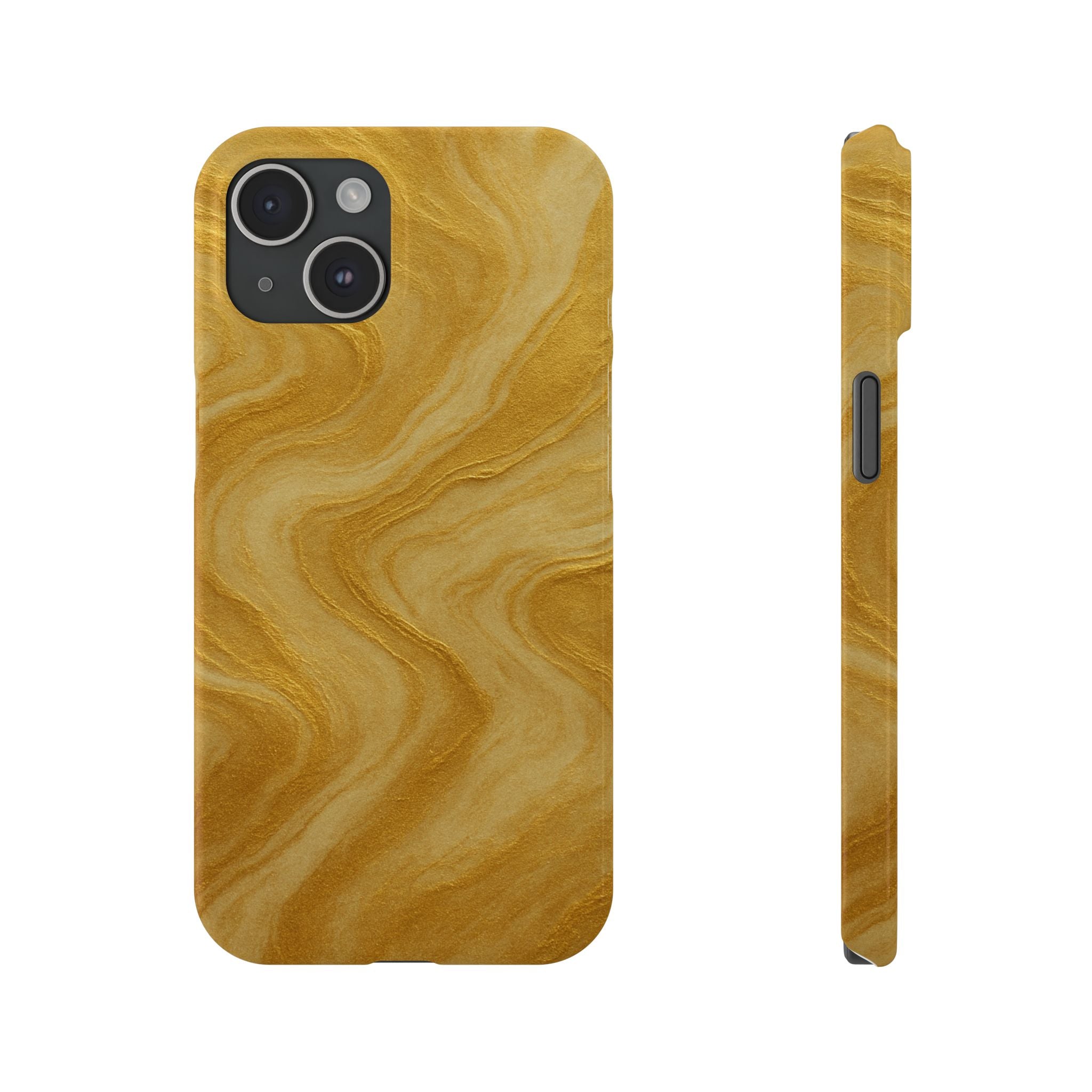 Golden Marble Slim Phone Case