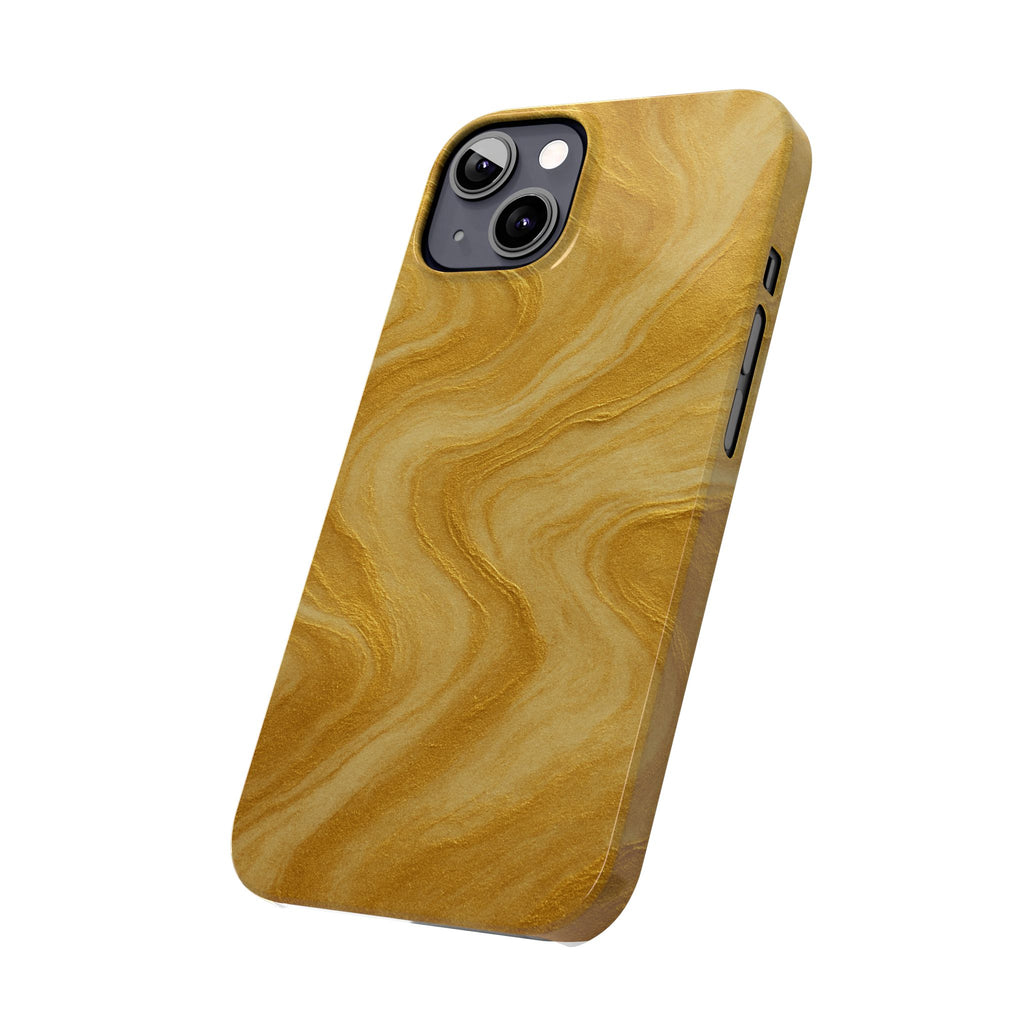Golden Marble Slim Phone Case