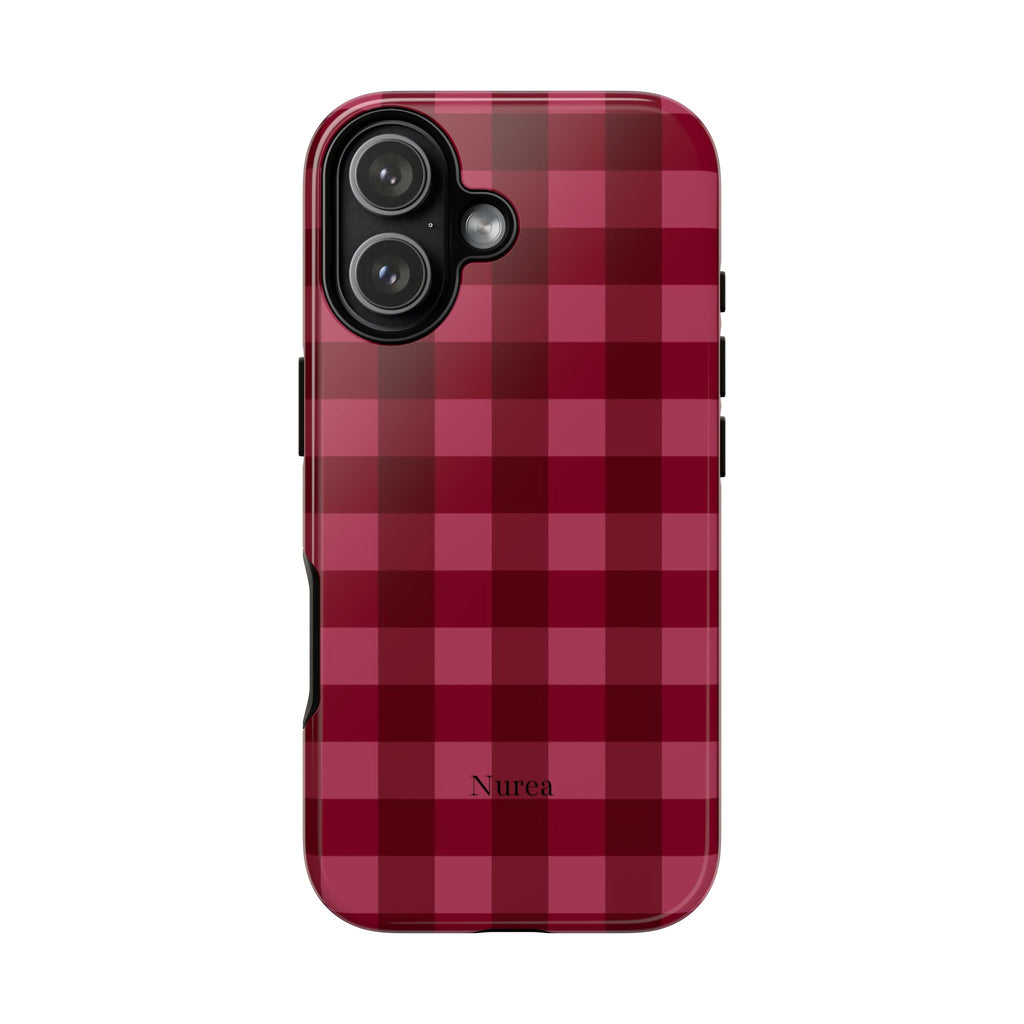 Gingham Red