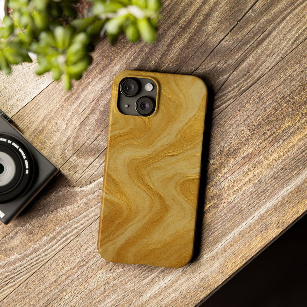 Golden Marble Slim Phone Case