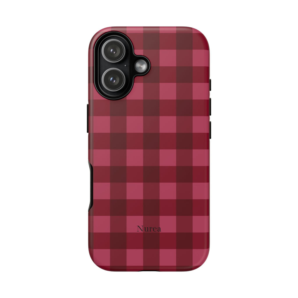 Gingham Red