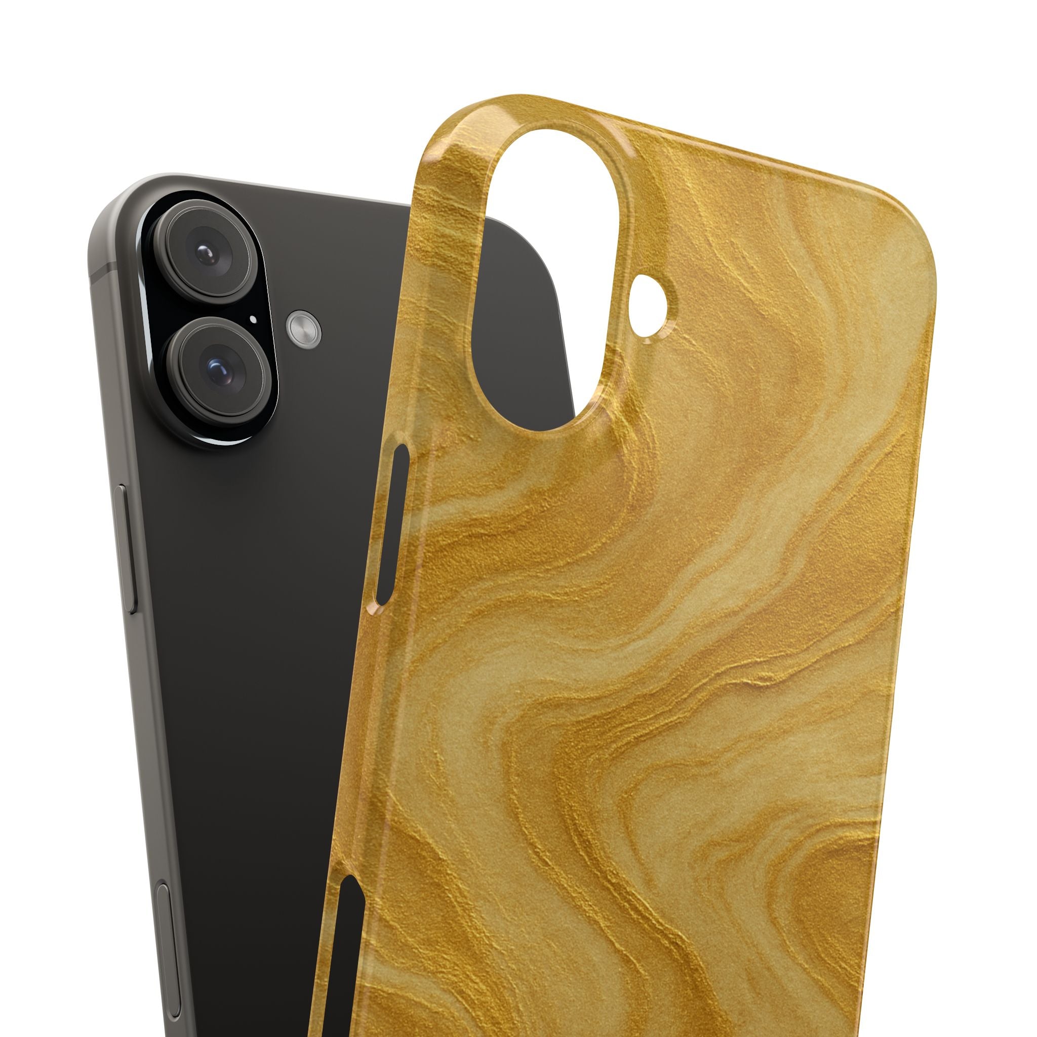Golden Marble Slim Phone Case