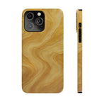 Golden Marble Slim Phone Case